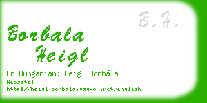 borbala heigl business card